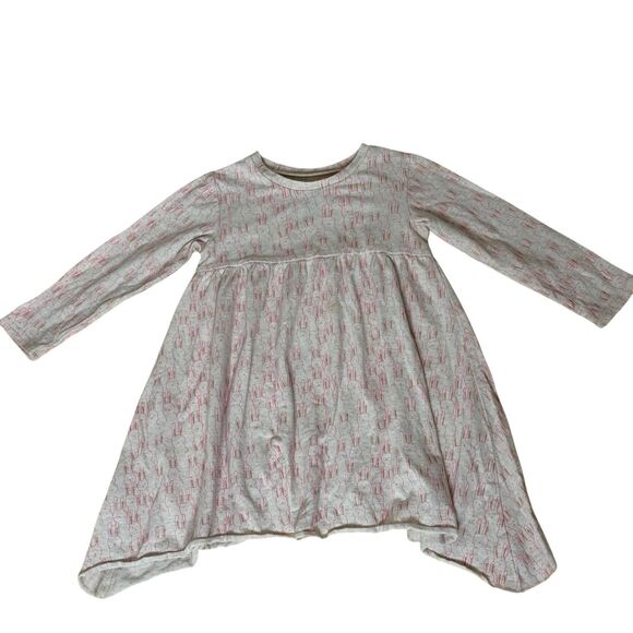 Egg By Susan Lazar Bunny Rabbit Knit Dress Beige Pink Gold 2 Years bv - Picture 1 of 6